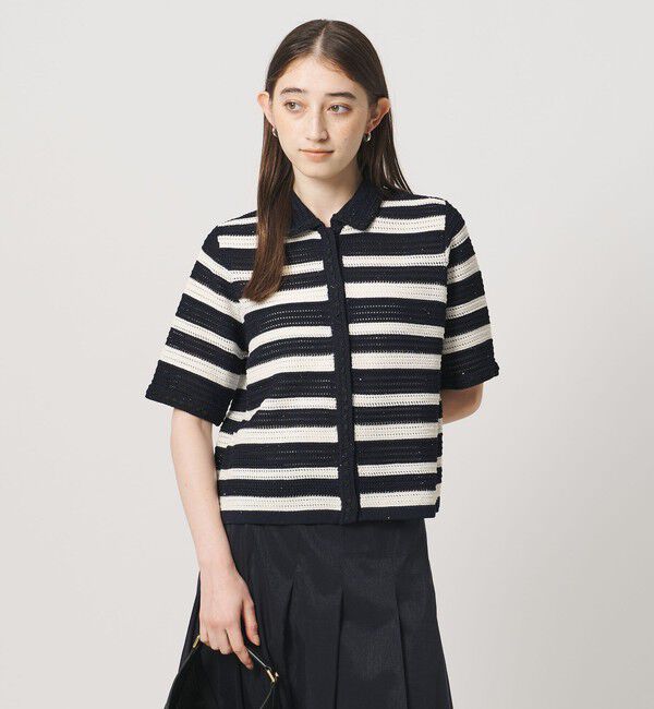 UNITED ARROWS「メッシュ スパングル カーディガン ‐ウォッシャブル‐」|カーディガン|その他7