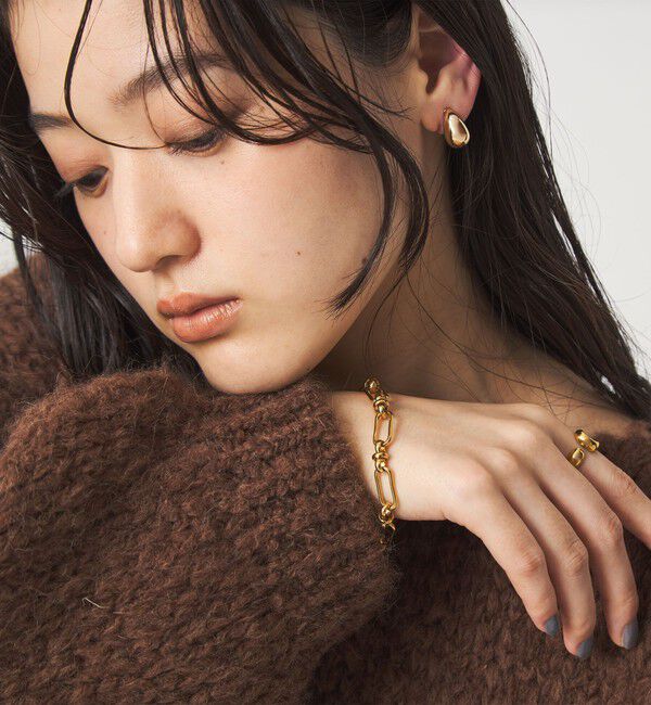 UNITED ARROWS green label relaxing「【WEB限定】デザインチェーン ブレスレット」|ブレスレット・バングル|GOLD