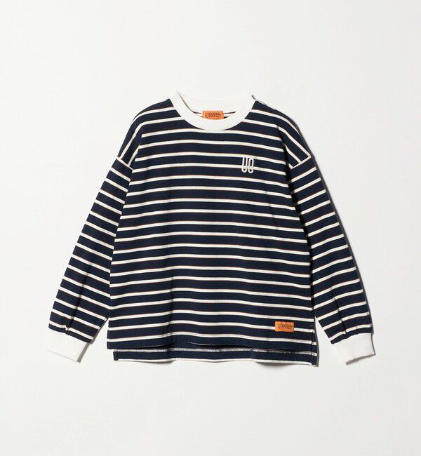 UNITED ARROWS green label relaxing「【別注】＜UNIVERSAL OVERALL＞ボーダー ロングスリーブ / キッズ  140cm-160cm」|Tシャツ・カットソー|NAVY