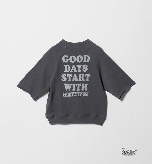 UNITED ARROWS green label relaxing「＜FRUIT OF THE LOOM&times;PEANUTS＞スウェット 5分袖 / キッズ  140cm-150cm」|Tシャツ・カットソー|