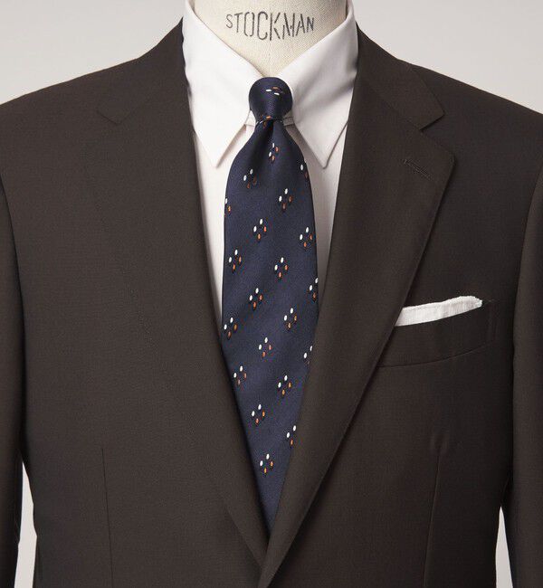 UNITED ARROWS green label relaxing「GLR シルク4 8.0cm コモン ネクタイ」|ネクタイ・蝶ネクタイ|NAVY