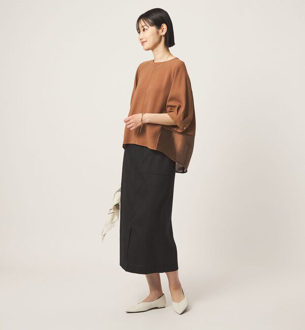 UNITED ARROWS green label relaxing「［size SHORTあり］fleurie(フルリー) フォルム ショートスリーブ ブラウス」|シャツ・ブラウス|