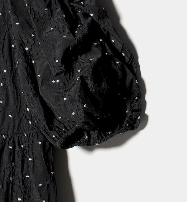 EMMEL REFINES「＜ANDRESD＞バブルスリーブ ジャガード ワンピース＜ Select by EMMEL REFINES ＞」|ワンピース|