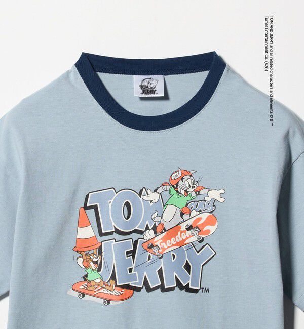UNITED ARROWS green label relaxing「【別注】＜URBAMENT＞TOM and JERRY リンガーTシャツ / キッズ 140cmー150cm」|Tシャツ・カットソー|