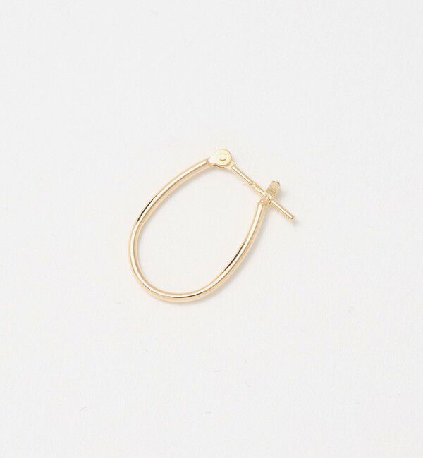 BEAUTY&YOUTH UNITED ARROWS「K10 パイプ オーバル フープピアス」|ピアス|