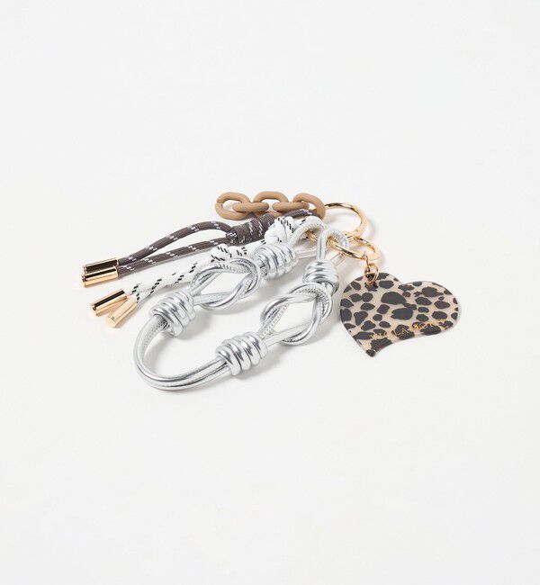 BEAUTY&YOUTH UNITED ARROWS「【WEB限定】＜VIOLAd&rsquo;ORO＞レオパード ハート バッグチャーム」|キーケース|