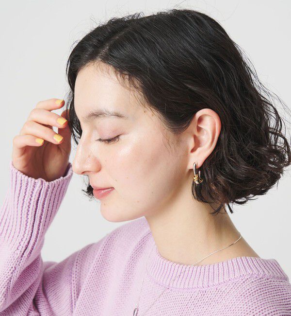 BEAUTY&YOUTH UNITED ARROWS「＜LAPUIS＞Flow coil ピアス」|ピアス|