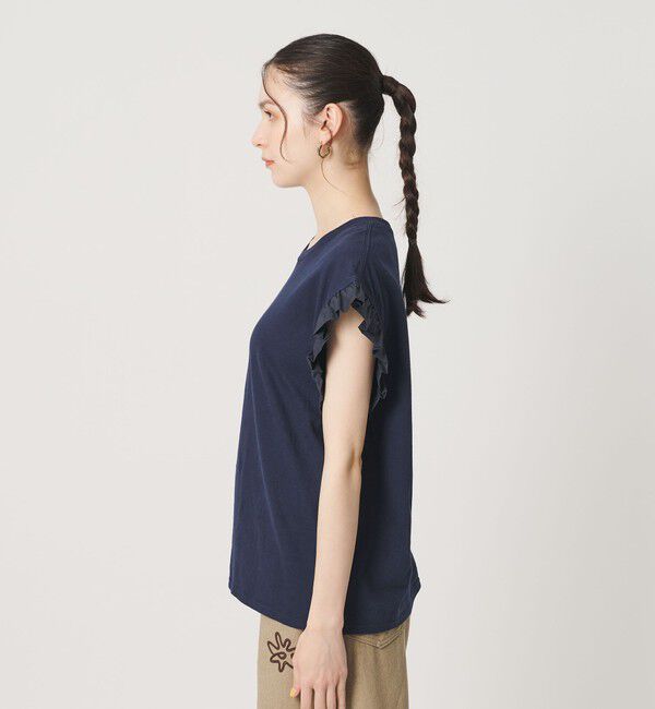 BEAUTY&YOUTH UNITED ARROWS「【WEB限定】＜dahl&rsquo;ia＞フリルスリーブ Tシャツ」|Tシャツ・カットソー|
