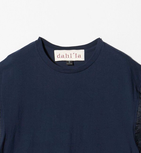 BEAUTY&YOUTH UNITED ARROWS「【WEB限定】＜dahl&rsquo;ia＞フリルスリーブ Tシャツ」|Tシャツ・カットソー|