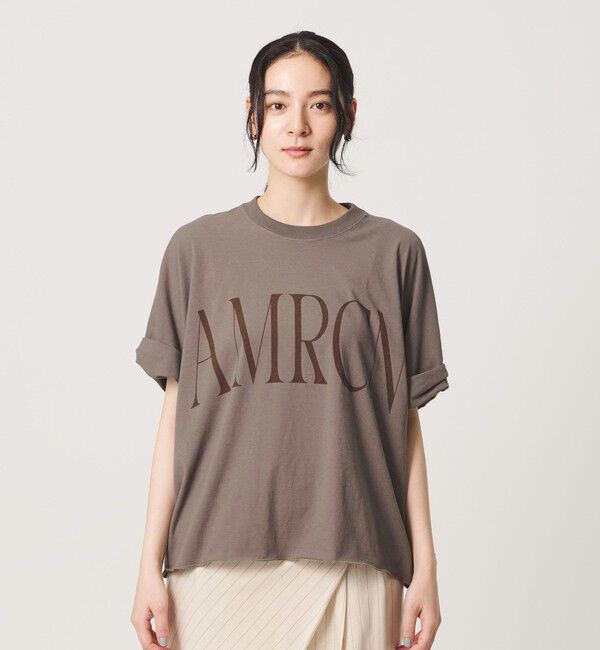 BEAUTY&YOUTH UNITED ARROWS「＜Americana＞ロールアップ クロップド Tシャツ」|Tシャツ・カットソー|