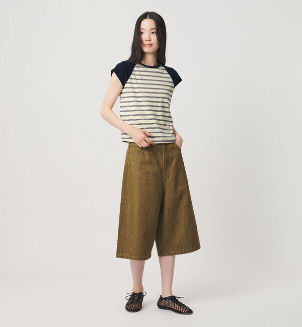 BEAUTY&YOUTH UNITED ARROWS「＜Girls Department Club＞ボーダー ダブルバインダー Tシャツ」|Tシャツ・カットソー|
