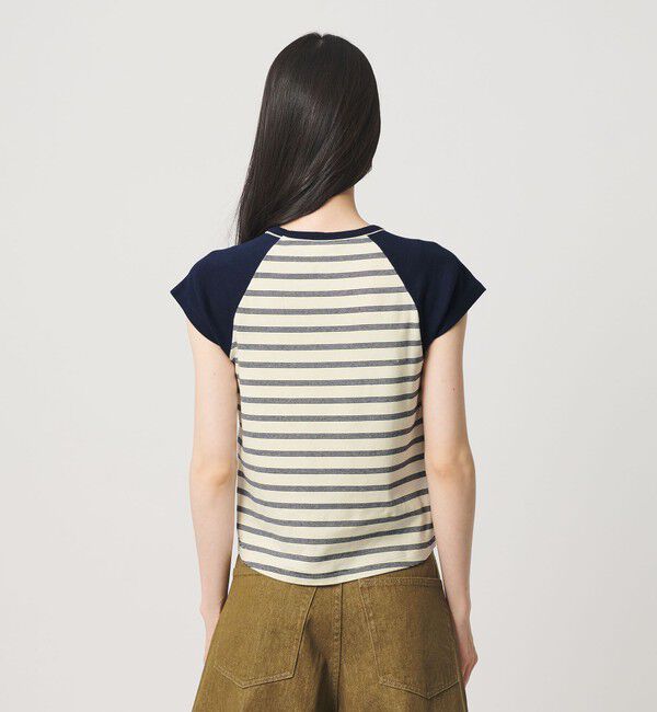 BEAUTY&YOUTH UNITED ARROWS「＜Girls Department Club＞ボーダー ダブルバインダー Tシャツ」|Tシャツ・カットソー|