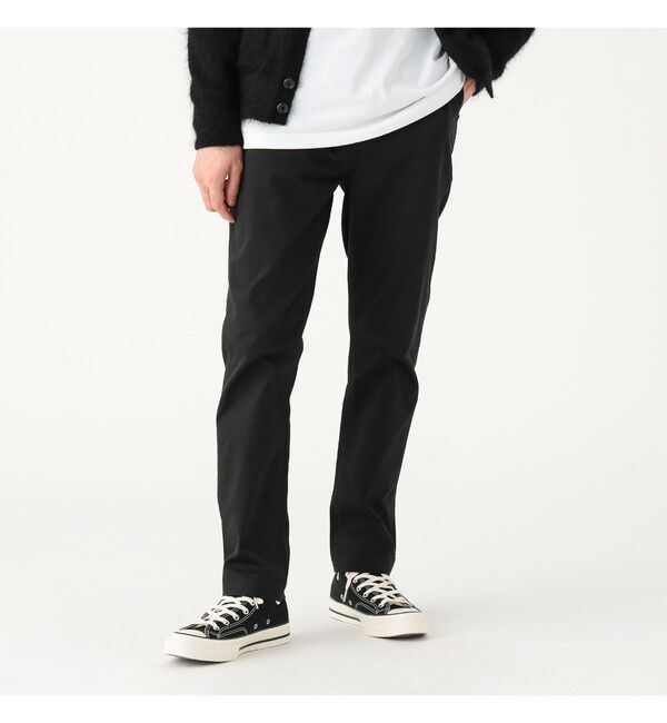 BEAMS「ストレッチテーパードチノ」|チノ|BLACK