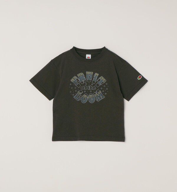 SHIPS any「FRUIT OF THE LOOM:〈洗濯機可能〉ロゴ プリント Tシャツ<KIDS>」|Tシャツ・カットソー|ブラック