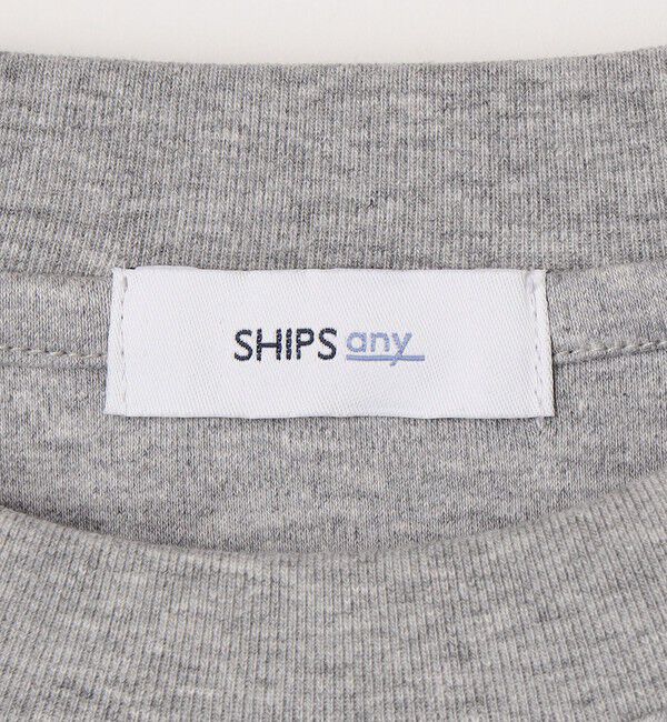 SHIPS any「SHIPS any:〈接触冷感/UVカット〉ソフト スムース リラックス ポケット Tシャツ(ロンT)◆」|Tシャツ・カットソー|