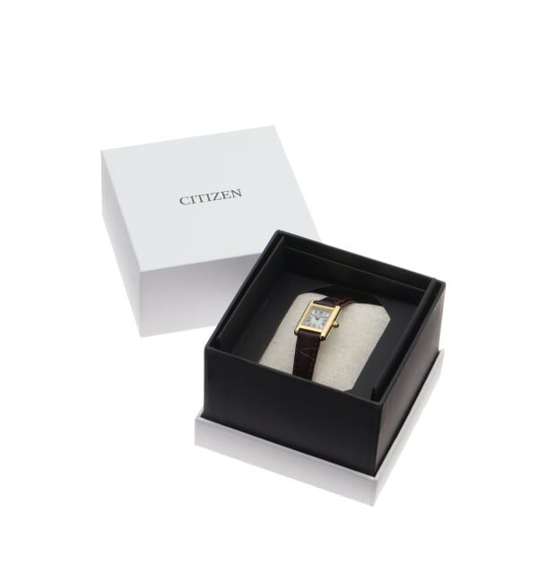 HIROB「CITIZEN Kii Classic Square EG2797-13A Yellow gold」|腕時計|