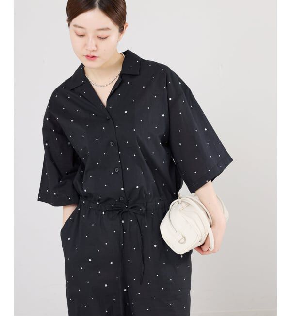 IENA「別注 COUTURE D'ADAM/クチュールドアダム Tiered Jamp suit 26SS-278」|オールインワン|