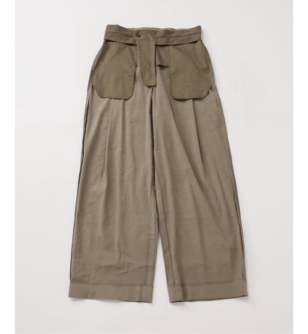 journal standard L'essage「バイオリネン ワイドタックパンツ」|スラックス|