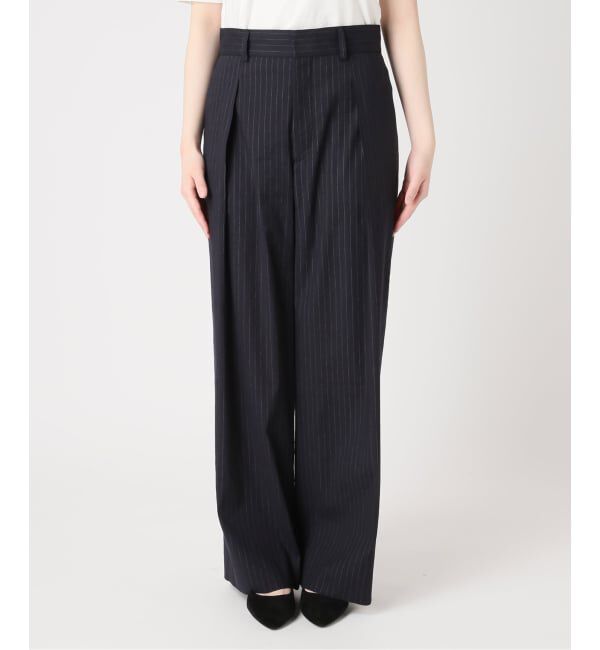 journal standard L'essage「バイオリネン ワイドタックパンツ」|スラックス|