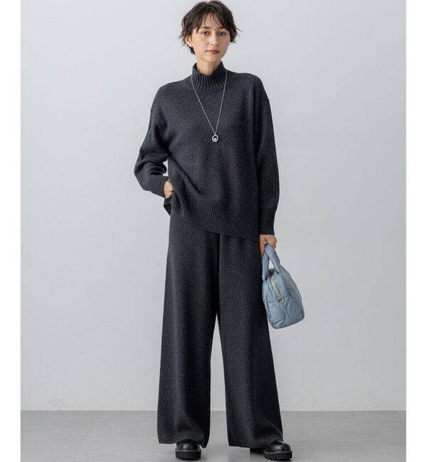 23区「【見上愛さん着用/LEE掲載/洗える】カシミヤブレンド ニット パンツ」|その他|