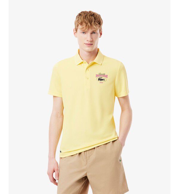 LACOSTE「2025マイアミオープンドライポロシャツ」|ポロシャツ|ペールイエロー