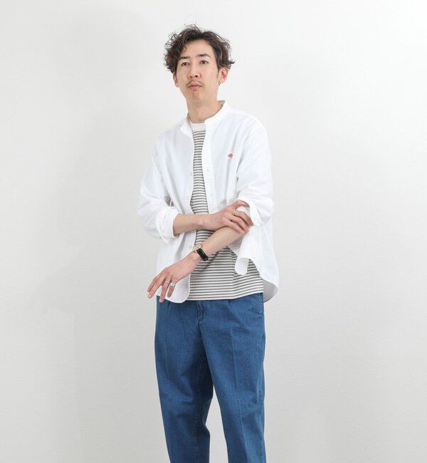 NOLLEY'S goodman「【DANTON/ダントン】DT-B0280SOX BAND COLLAR SHIRT LS 26SS」|シャツ・ブラウス|