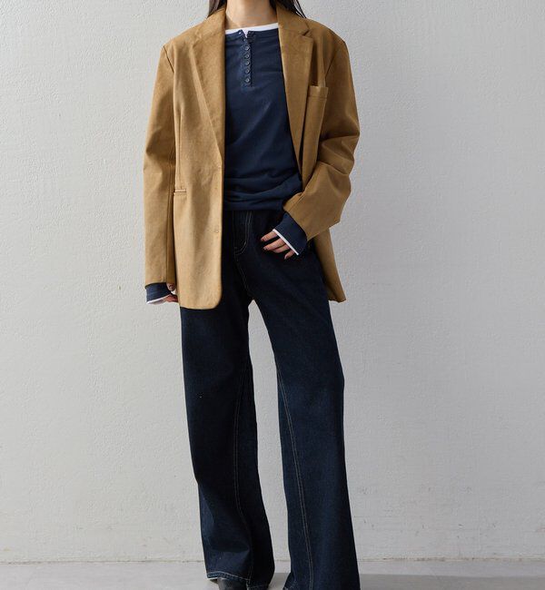  「【2026AW Debut】【UNFORM】フェイクスウェードジャケット」|テーラードジャケット|