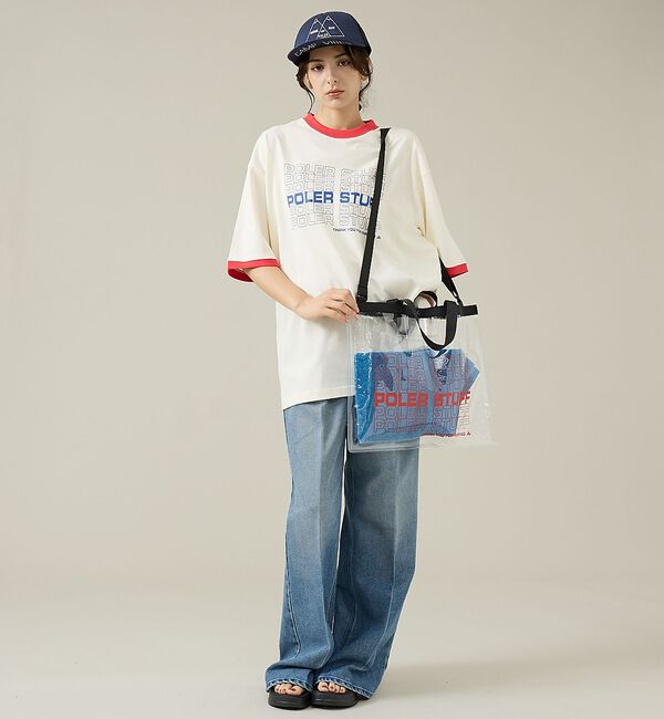 ABAHOUSE「【POLeR/ポーラー】リンガーTシャツ / 61MCV0057 / ユニセック」|Tシャツ・カットソー|