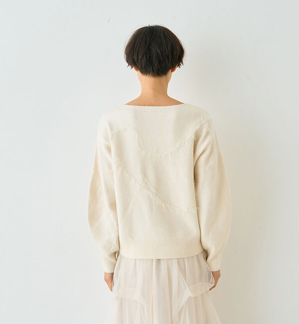 Rouge vif「【一部店舗限定】フェザーラインニットプルオーバー」|ニット・セーター|