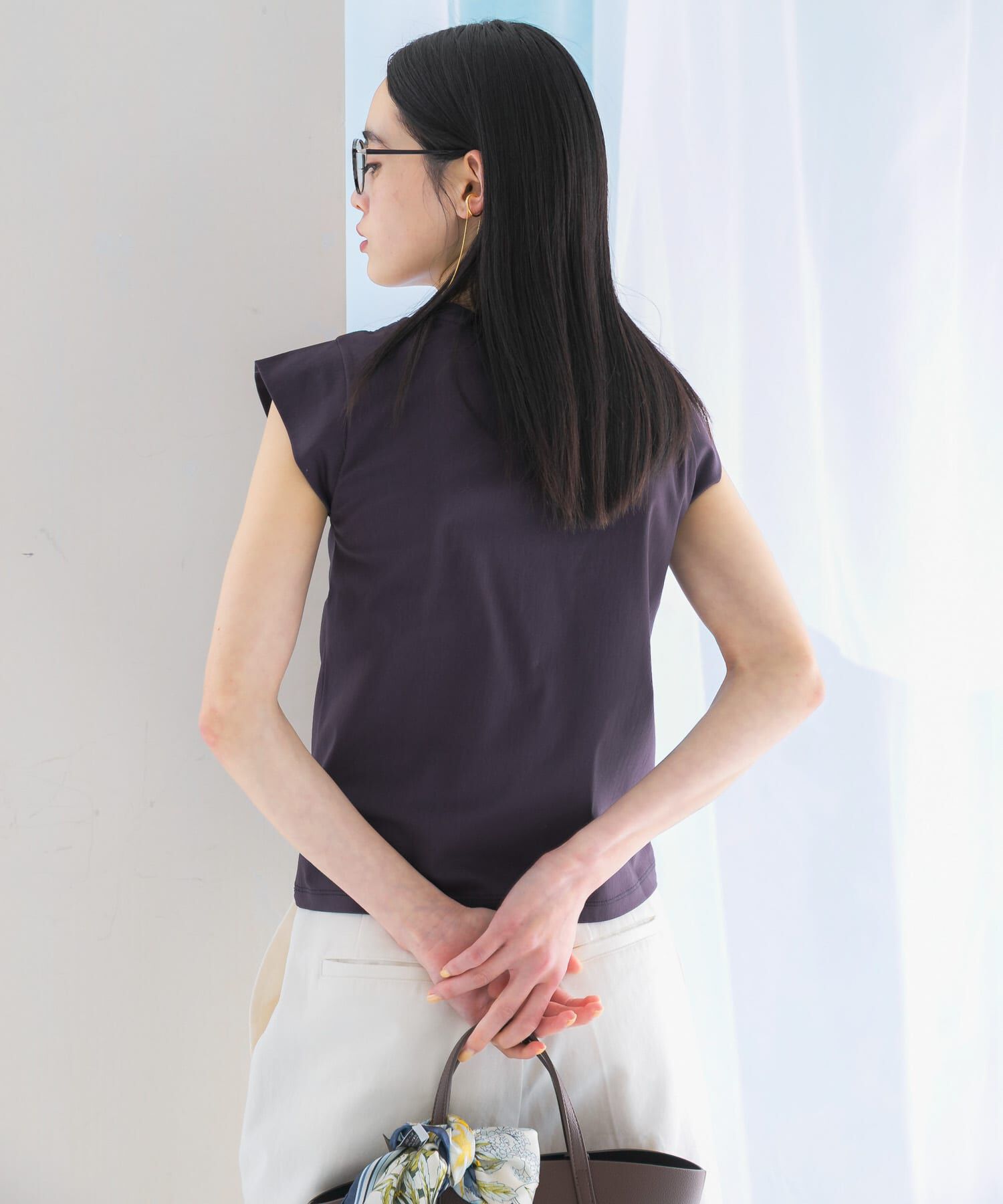 URBAN RESEARCH ROSSO「クールタッチスーピマコットンフレンチTシャツ」|Tシャツ・カットソー|