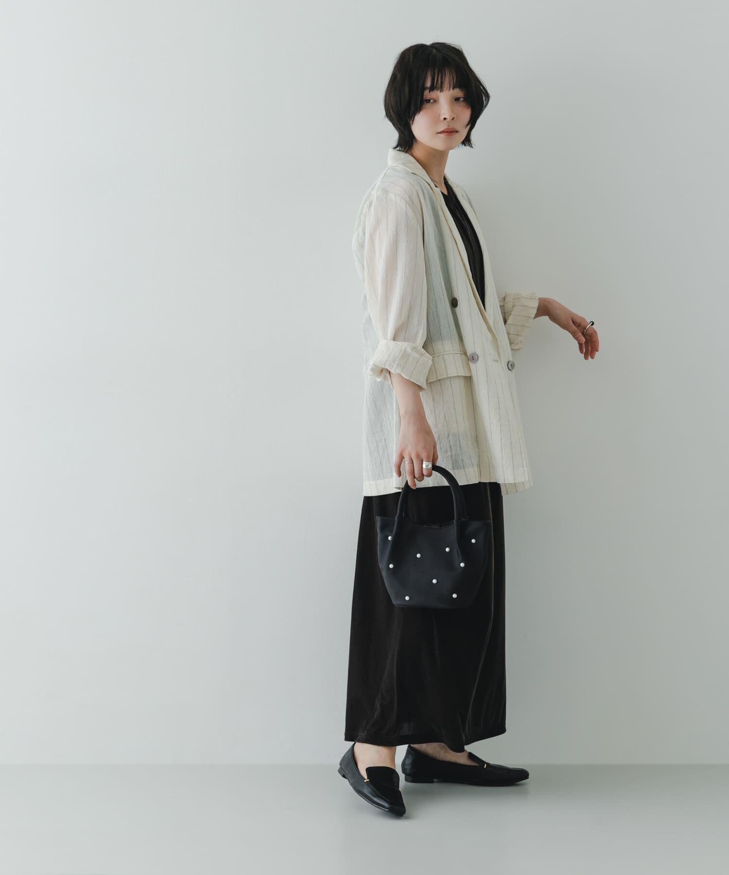 RODE SKO「インバッグ付ミニパールバッグ」|ハンドバッグ|