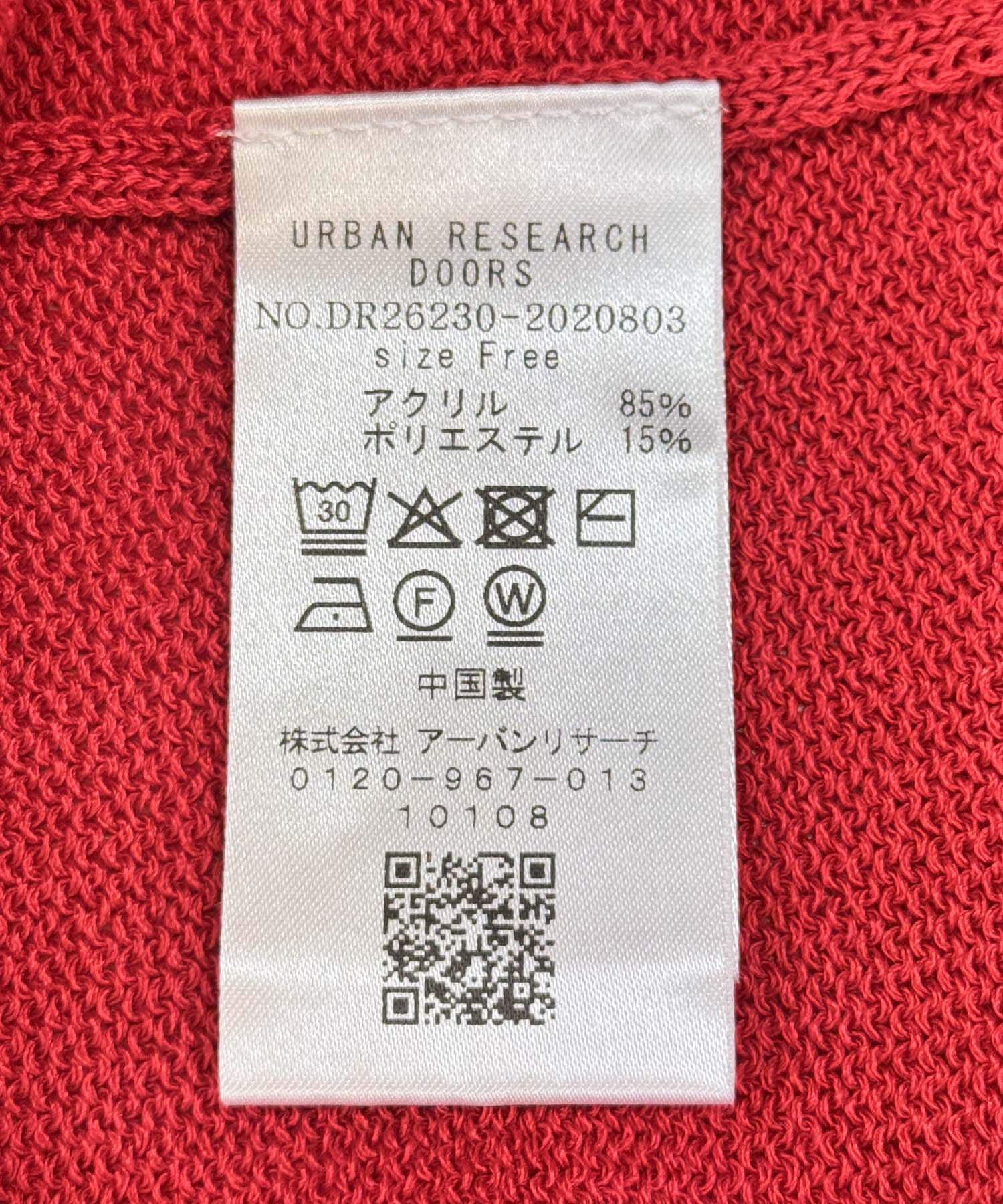 URBAN RESEARCH DOORS「『WEB限定』フレンチスリーブポロニット」|ニット・セーター|