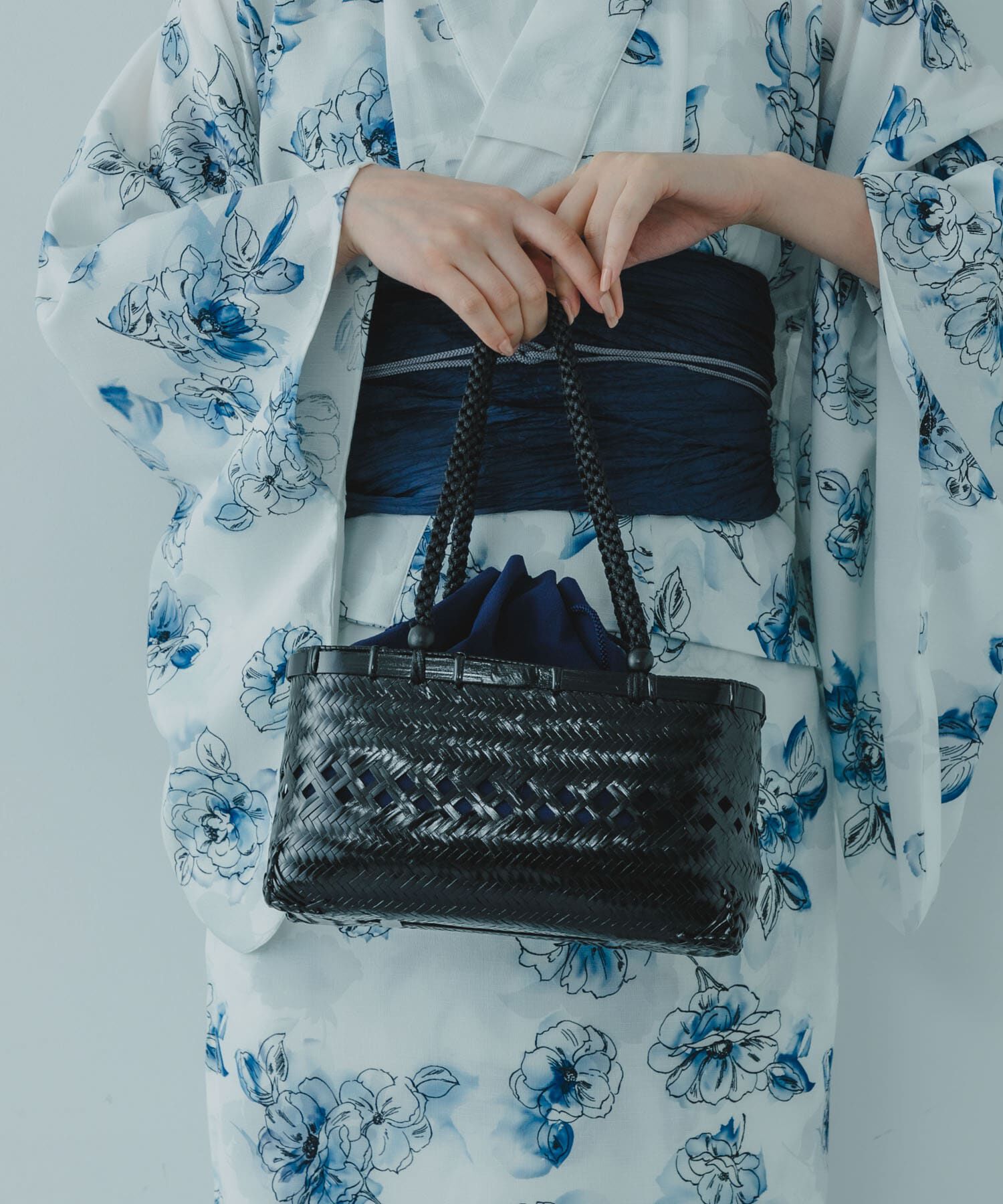 SENSE OF PLACE by URBAN RESEARCH「『WEB/一部店舗限定』スクエアバンブーカゴバッグ」|かごバッグ|
