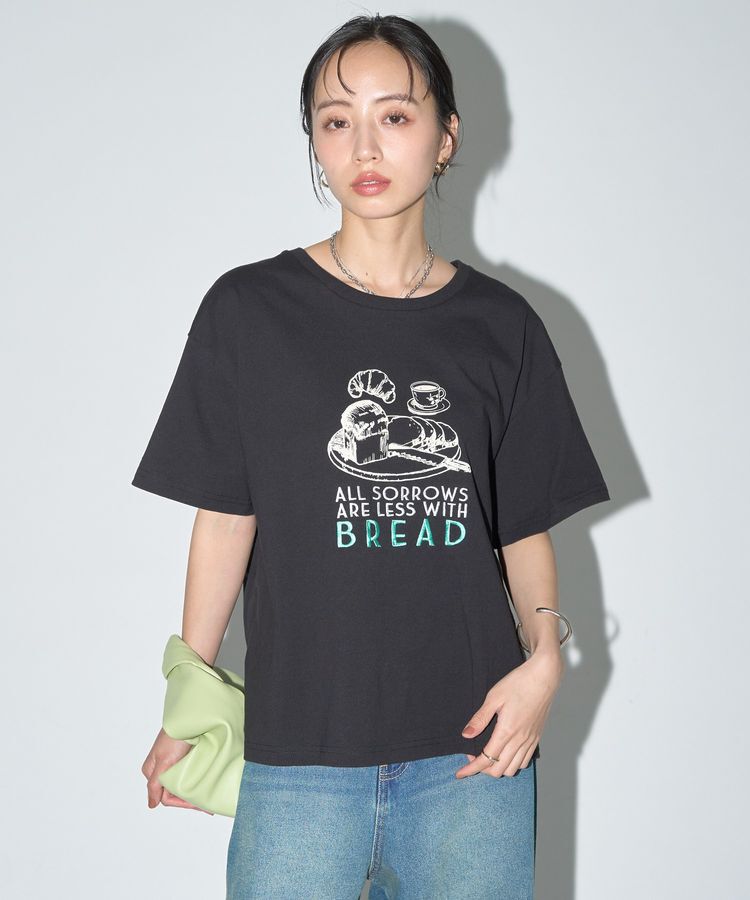 earth music&ecology「刺繍Tシャツ」|Tシャツ・カットソー|D