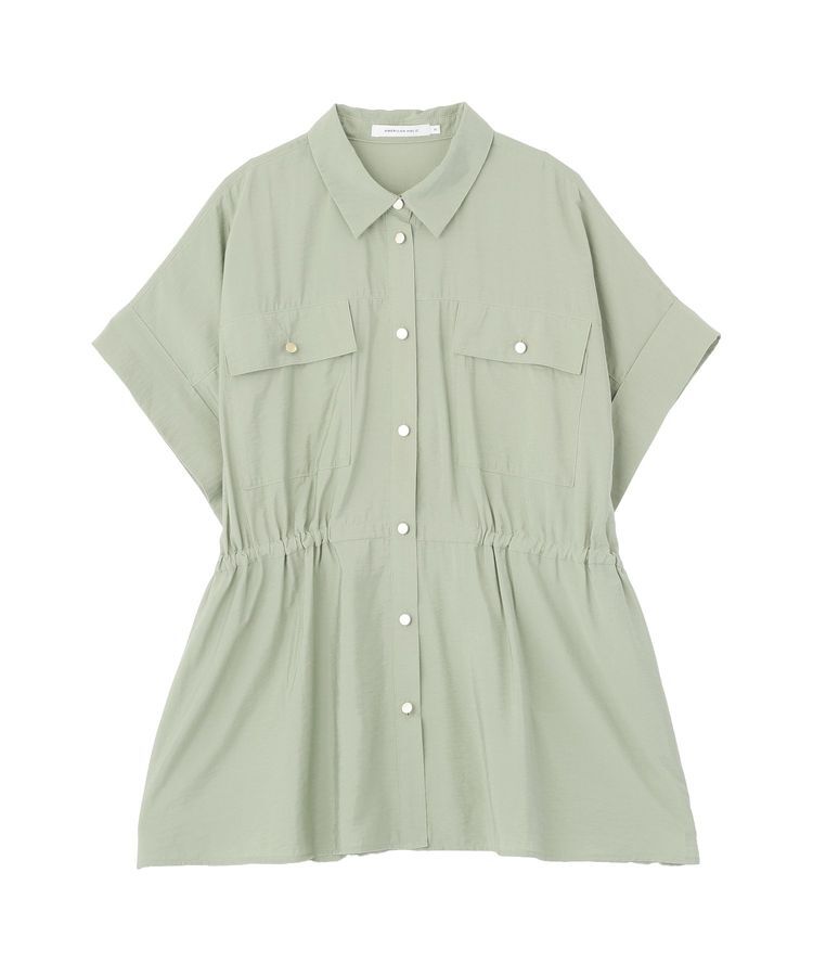 AMERICAN HOLIC「メタルボタンウエストドロストシャツ」|シャツ・ブラウス|