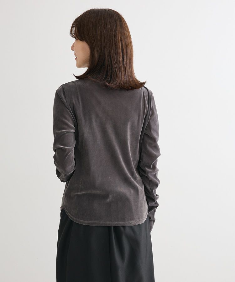 Green Parks「・ANDSEARCH シアーベロアボトルネックロンTEE」|Tシャツ・カットソー|