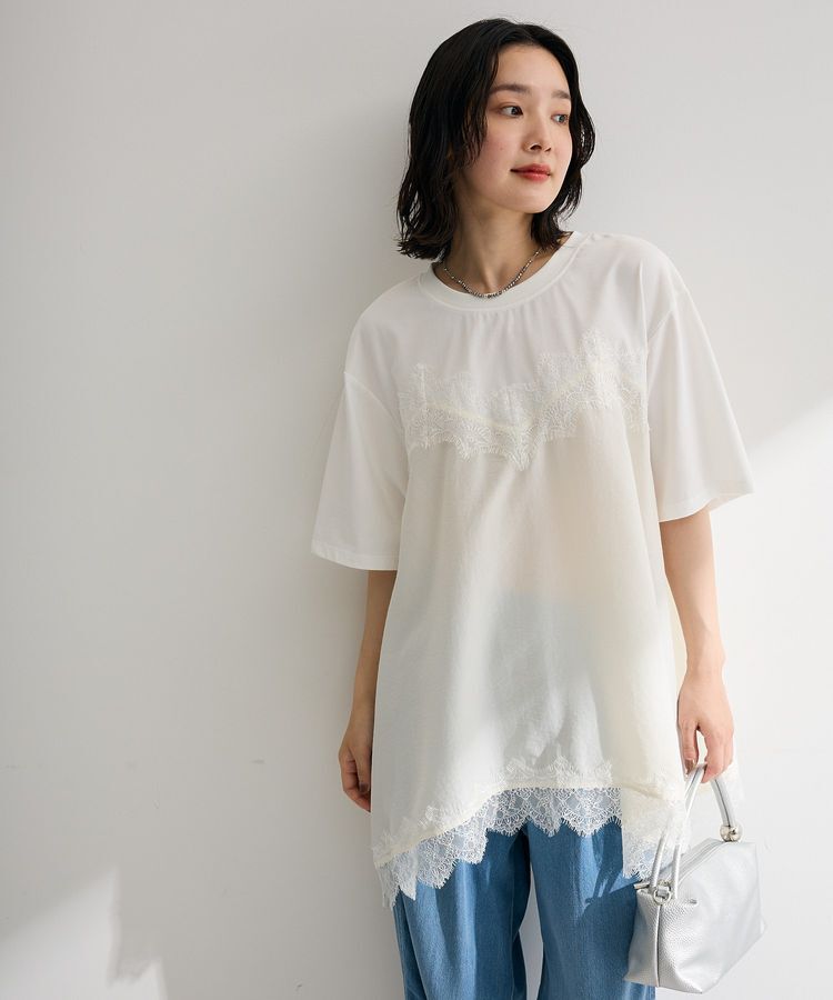 Green Parks「レースキャミドッキングプルオーバー」|Tシャツ・カットソー|