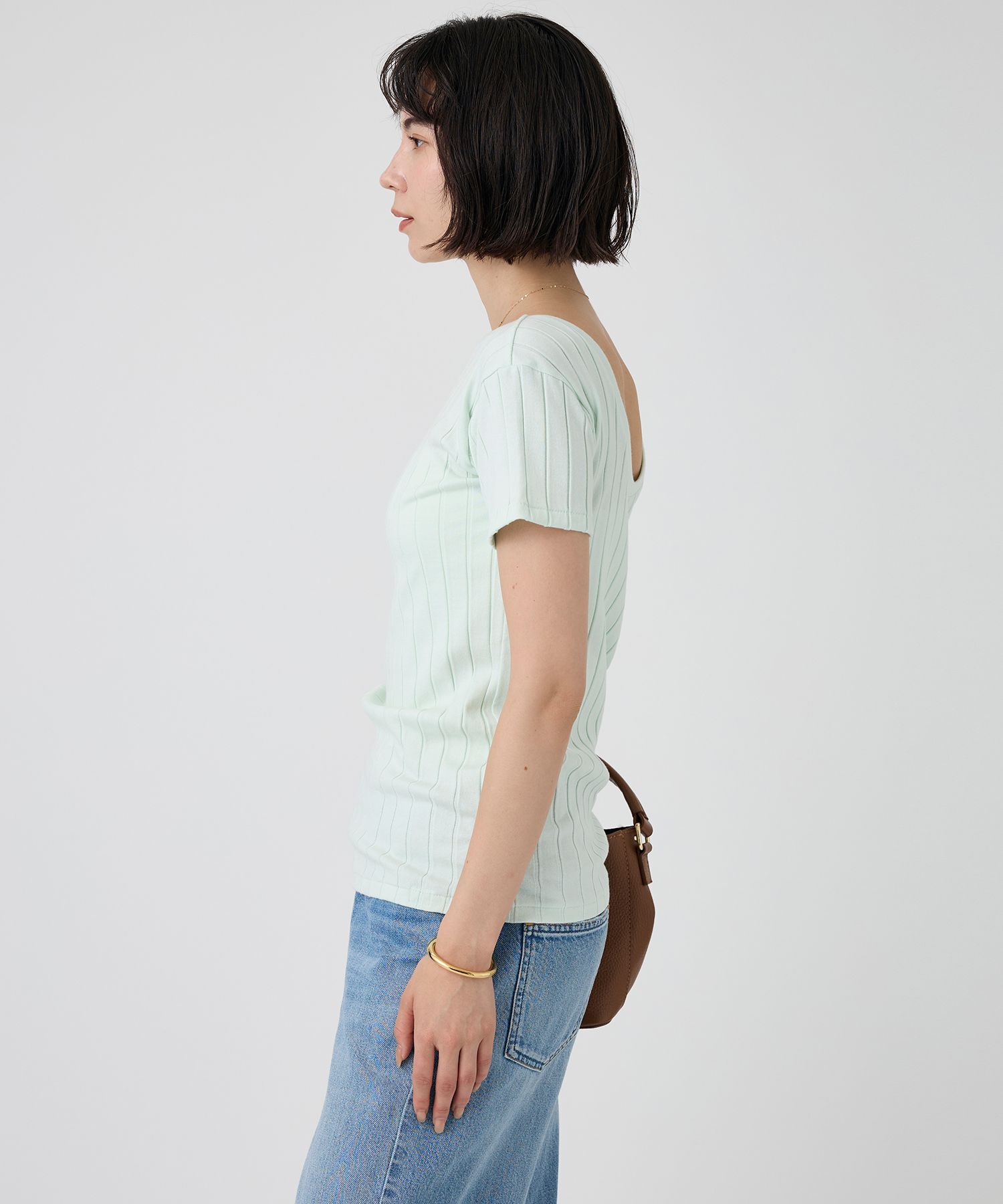  「【YOUNG＆OLSEN】＜別注＞2WAYリブTEE」|Tシャツ・カットソー|