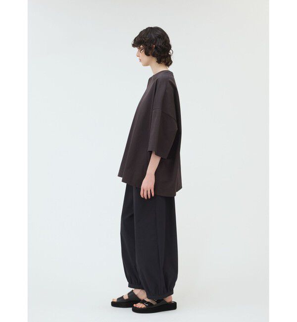 mizuiro ind「mizuiro ind クルーネックワイドチュニック」|Tシャツ・カットソー|