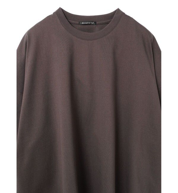 mizuiro ind「mizuiro ind クルーネックワイドチュニック」|Tシャツ・カットソー|