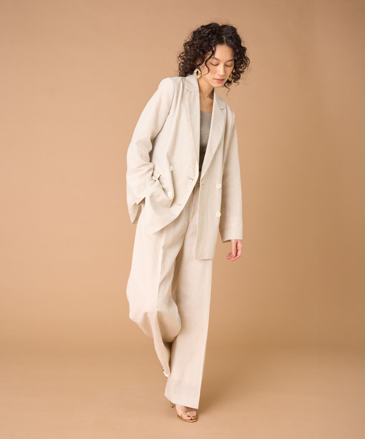 la veille by SUPERIOR CLOSET「《大きいサイズ》ダブルブレストジャケット」|その他|