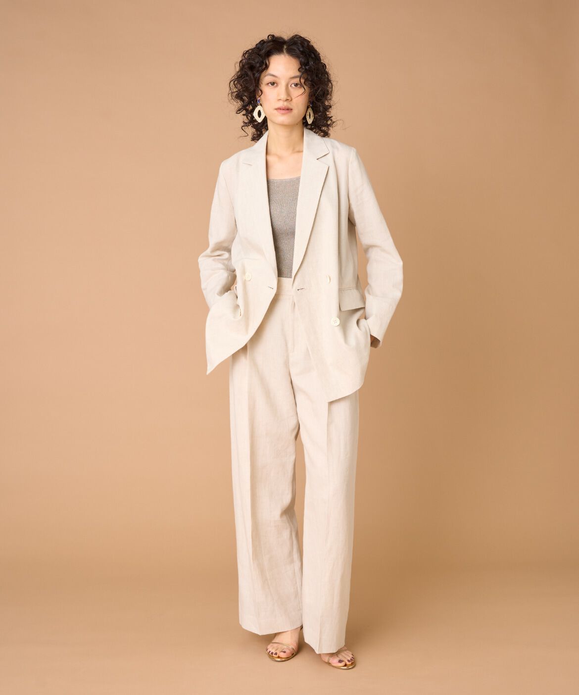 la veille by SUPERIOR CLOSET「《大きいサイズ》ダブルブレストジャケット」|その他|