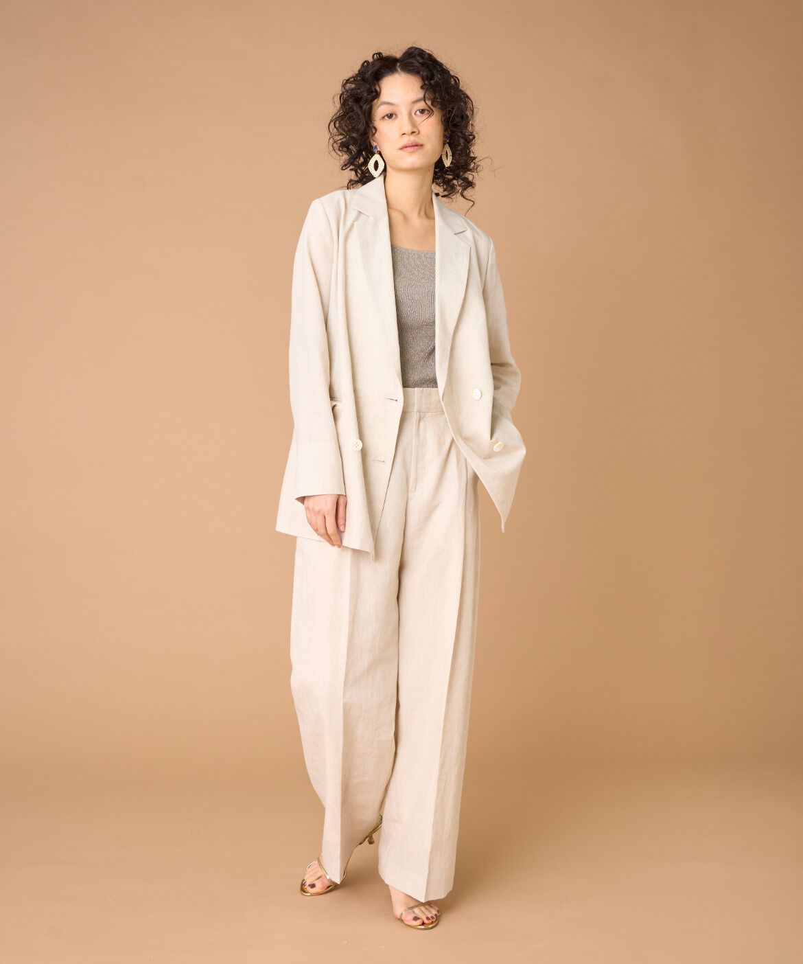 la veille by SUPERIOR CLOSET「《大きいサイズ》ダブルブレストジャケット」|その他|