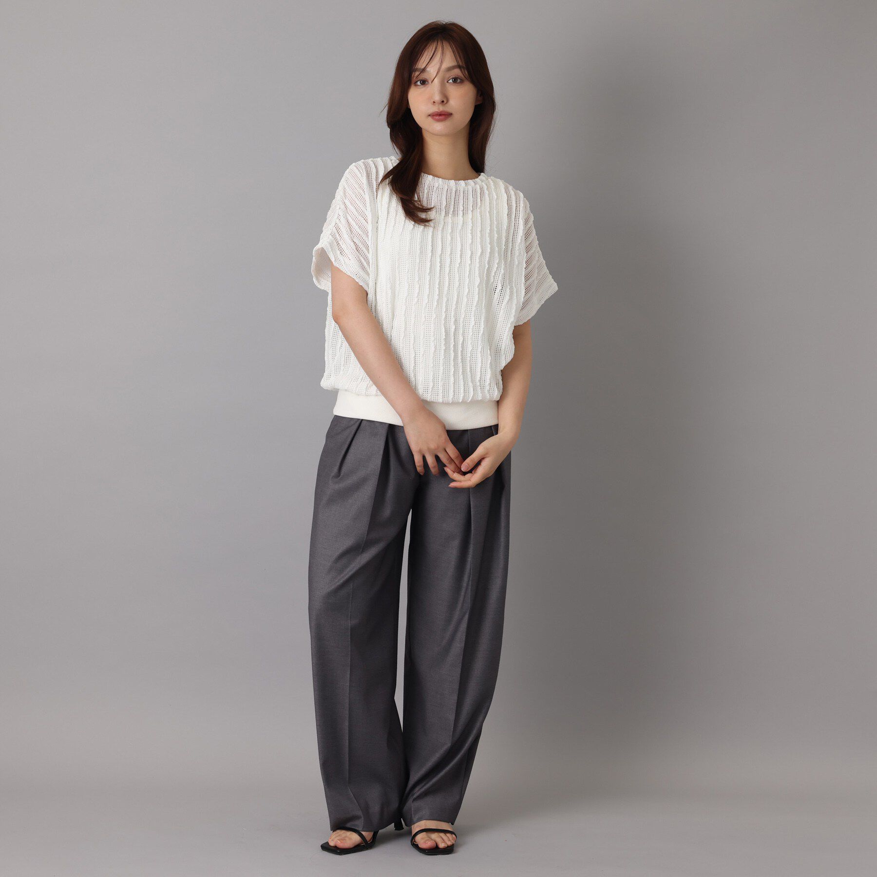 DRESSTERIOR「シアーメッシュプルオーバー」|Tシャツ・カットソー|
