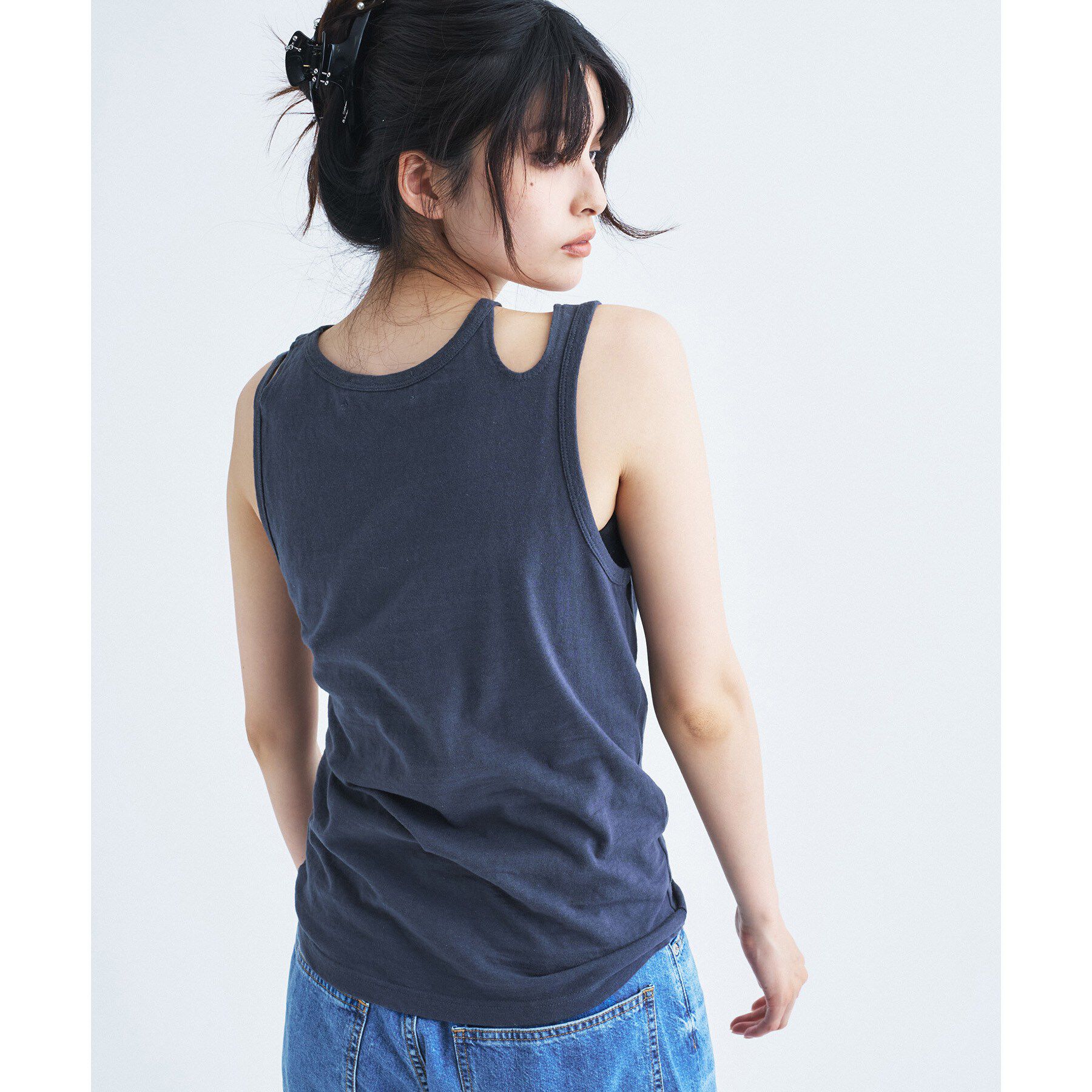 CODE A「IRONING｜cut out tank top」|キャミソール|