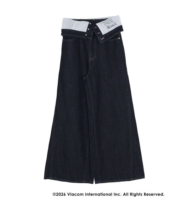 MERCURYDUO「【EMILY IN PARISコラボ】2WAYハイウエストワイドデニムパンツ」|その他|