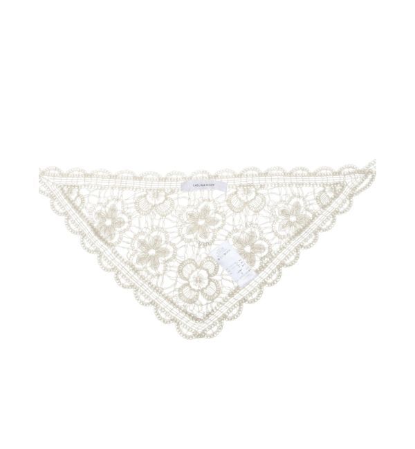 LAGUNAMOON「ニットレース刺繍スカーフ」|バンダナ・スカーフ|