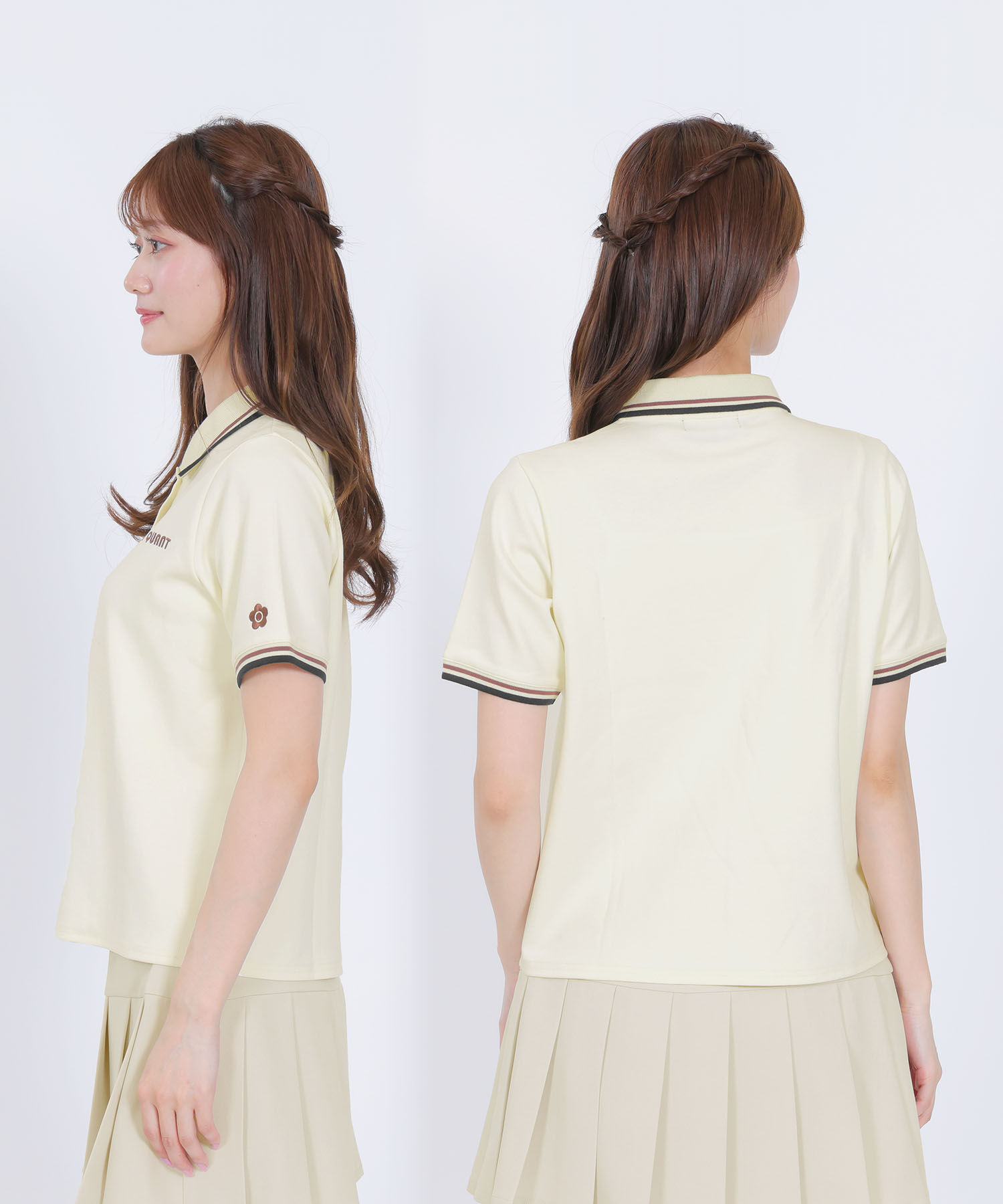 MARY QUANT「レトロロゴポロ プルオーバー」|ポロシャツ|