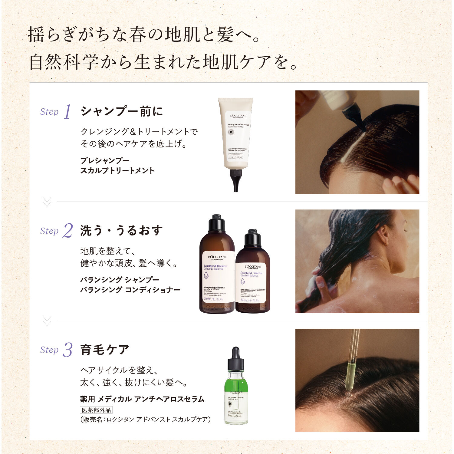 L&rsquo;OCCITANE「プレシャンプー スカルプトリートメント」|コンディショナー・トリートメント|