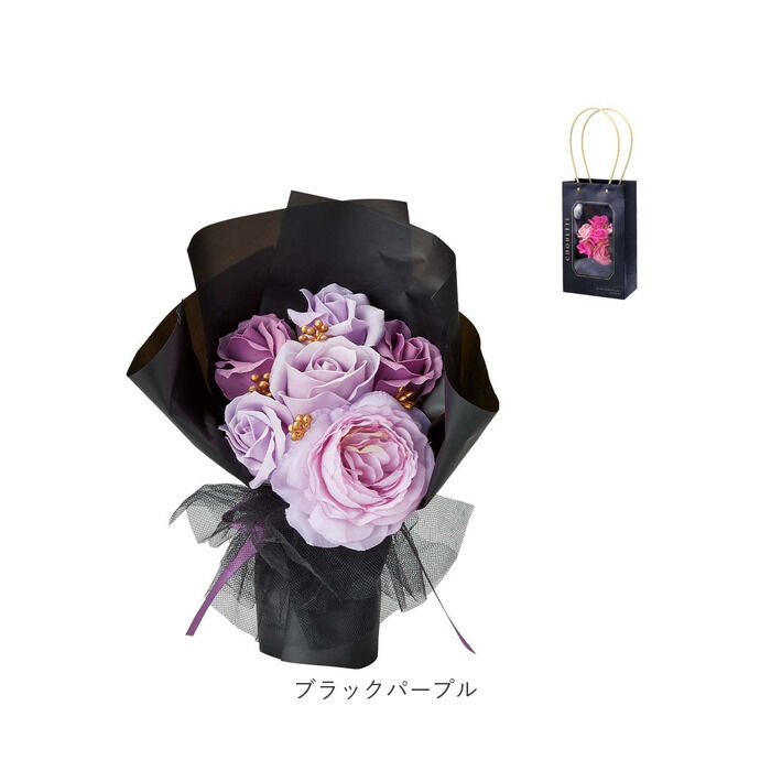 BACKYARD FAMILY「ソープフラワー ブーケ 手提げバッグ付き 通販 ソープフラワーブーケ 花束 花 フラワー」|その他|